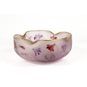 Daum Nancy Bowl (cyclamen)