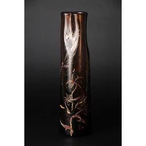 Cristallerie Gallé Vase (thistles)