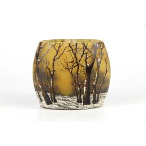Daum Nancy Vase (winter Landscape)