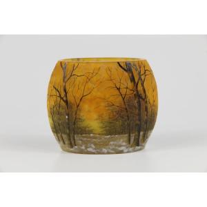 Daum Nancy Vase (winter Landscape)