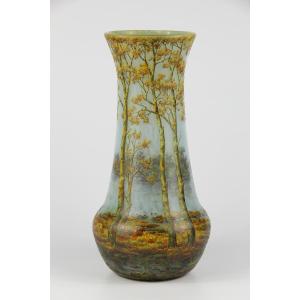 Daum Nancy Vase (autumn Landscape)