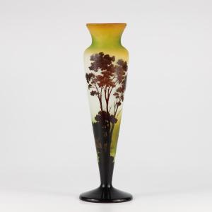 Gallé Vase (river Landscape)