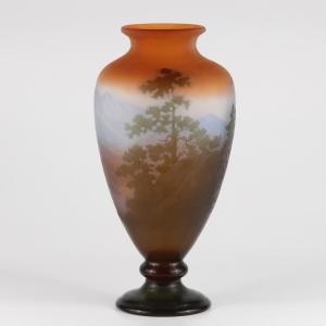 Gallé Vase (alpine Landscape)