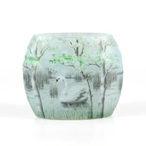 Daum Nancy Vase (swan)