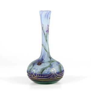 Daum Nancy Vase (ophrys And Spider Webs)