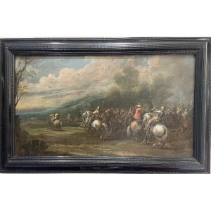 Attributed To Jan Van Der Stoffe (1611-1682) - Battle Scene Between Ottomans And Europeans