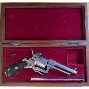 Pinfire Revolver (6 Shots), 7 Mm Caliber Engraved F S - Francisque Sarcey (1827-1899)