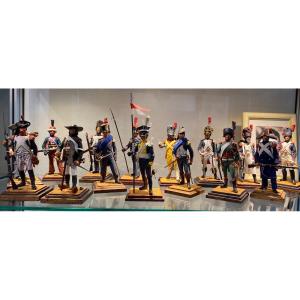 Collection Of The Actor Fernand Gravay - 15 Empire Historical Figurines Signed
