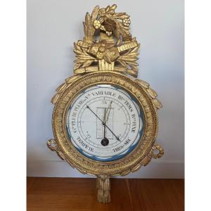 Louis XVI Barometer-thermometer
