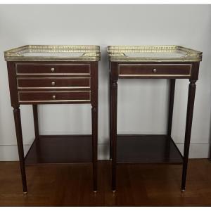 Pair Of Louis XVI Style Bedside Tables
