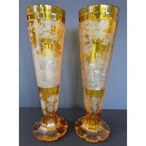 Conical Vases – Bohemian Glass