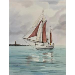 Watercolor, Ketch