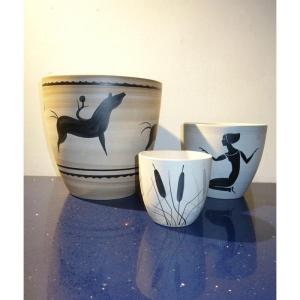 "cache-pots" By Paul Milet For Sevres...circa 1950