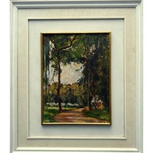 "VILLAGE AFRICAIN " Signature non Lue ...vers 1950/60