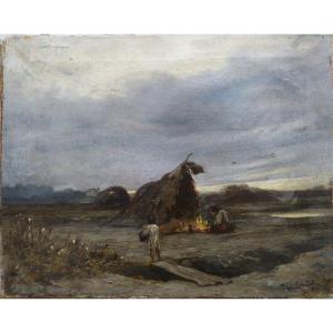 "le Campement" Signed And Dated 1894 .... German Painter (?)