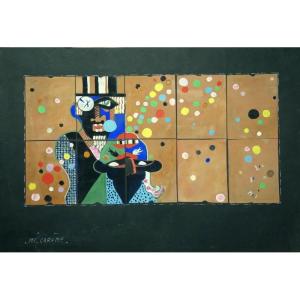 "mi-careme" By Helen Mai..project For Ceramics Around 1950