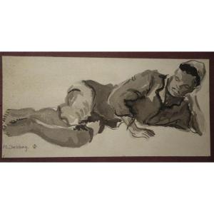 "moroccan's Nap" By M.sebbag Around 1950/60