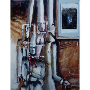 "visit Of The Gallery" By Gérard Raurich....1992