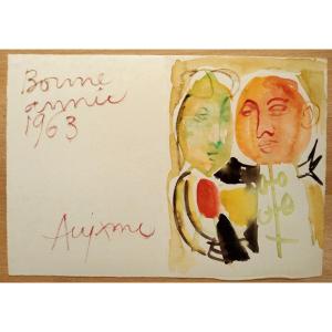 "greeting Card 1963" ...jean Aujame