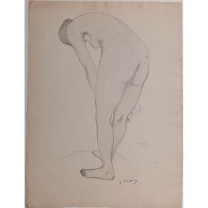 "nude Standing From Back" By H. Thomas ... 1918