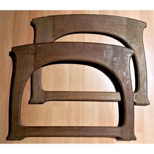 Pair Of "art Nouveau" Frames In Oak