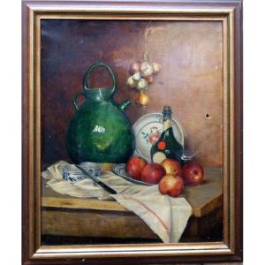 "still Life" By A De Saint Maur ...1887