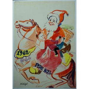 "father Christmas" By Edmond Vales ...1962