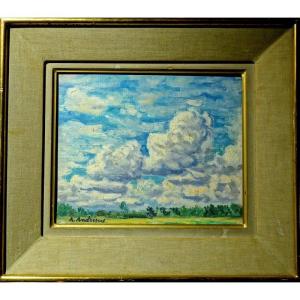“cloudy Sky” By Alfred Andrieux Circa 1930