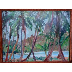 "moorea" By Maurice Hensel ...tahiti Around 1930/40
