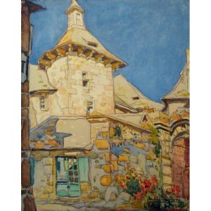 "houses" Edouard Bouilliere ....quercy, Perigord Around 1950