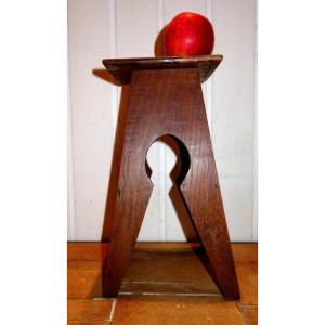 “small Sellette” In Oak Around 1900/1920