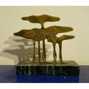 "the Trees" Gilt Bronze 1970