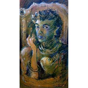 “self-portrait With A Cigarette” By Lucien Segura 1998