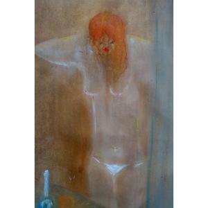 “pretty Redhead In The Toilet” Unread Signature ..1967