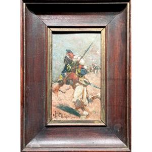 "zouave A l'Assaut" By Alphonse Chigot..1904 (?)