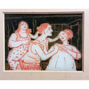 “violent Mother” Fixed Under Glass By François Armanet