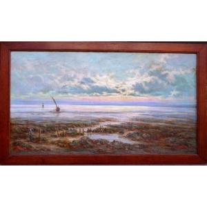 "low Tide" By Emile Deme Around 1900