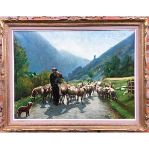"the Return To The Sheepfold" By Lucien Auge ...1967