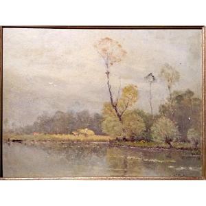 " MARAIS  d'HEM-LENGLET" par Gabriel DELMOTTE..CAMBRAI 1928