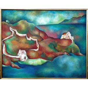 "ornos A Mykonos" 1969 By Mathéos Florakis (greek)