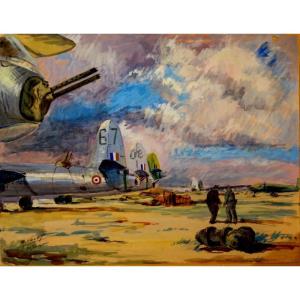 "saint Dizier Air Base" By Edmond Vales ..1945