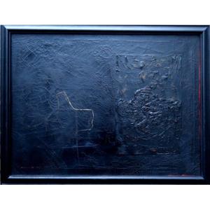 "black Abstraction" Mohammed Al-shammary (iraqi)...1995