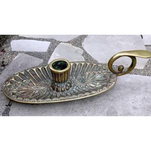 "candle Holder" Bronze By Max Le Verrier 