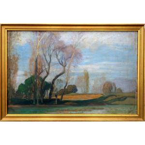"la Sabliere" By Auguste Lapere Around 1880/1900
