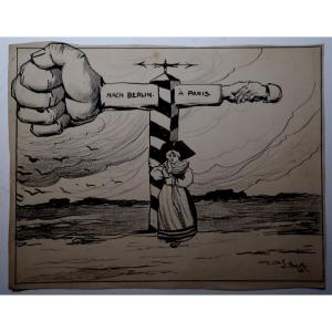 'alsace Around 1910' Ink By Leonard Barski (polish)