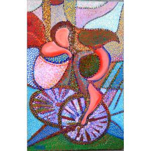 "the Cyclist" By Antoine Bogey Circa 1980/90