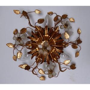 "ceiling Or Wall Light" Maison Banci Or Bagues ...1960/70