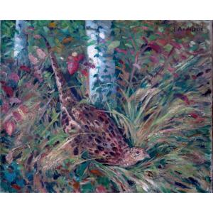 "pheasant Hen" By Alfred Andrieux Circa 1930