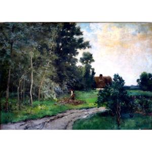 "peasant Making Fire" By Louis Matifas Circa 1880/90