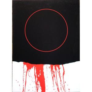 "the Red Circle" Lithograph By Gustavo Torner (spanish)..1974